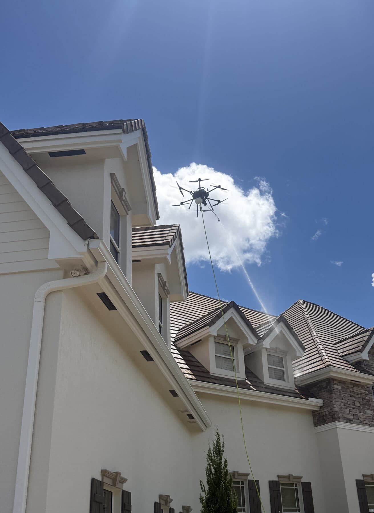 Inspección asistida por dron
