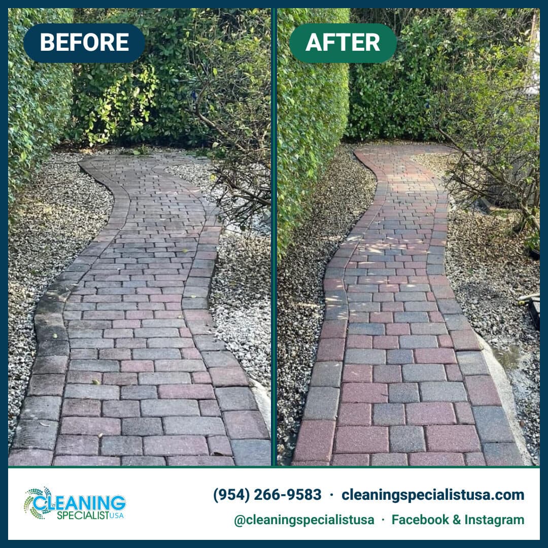 Limpieza de adoquines y hardscape