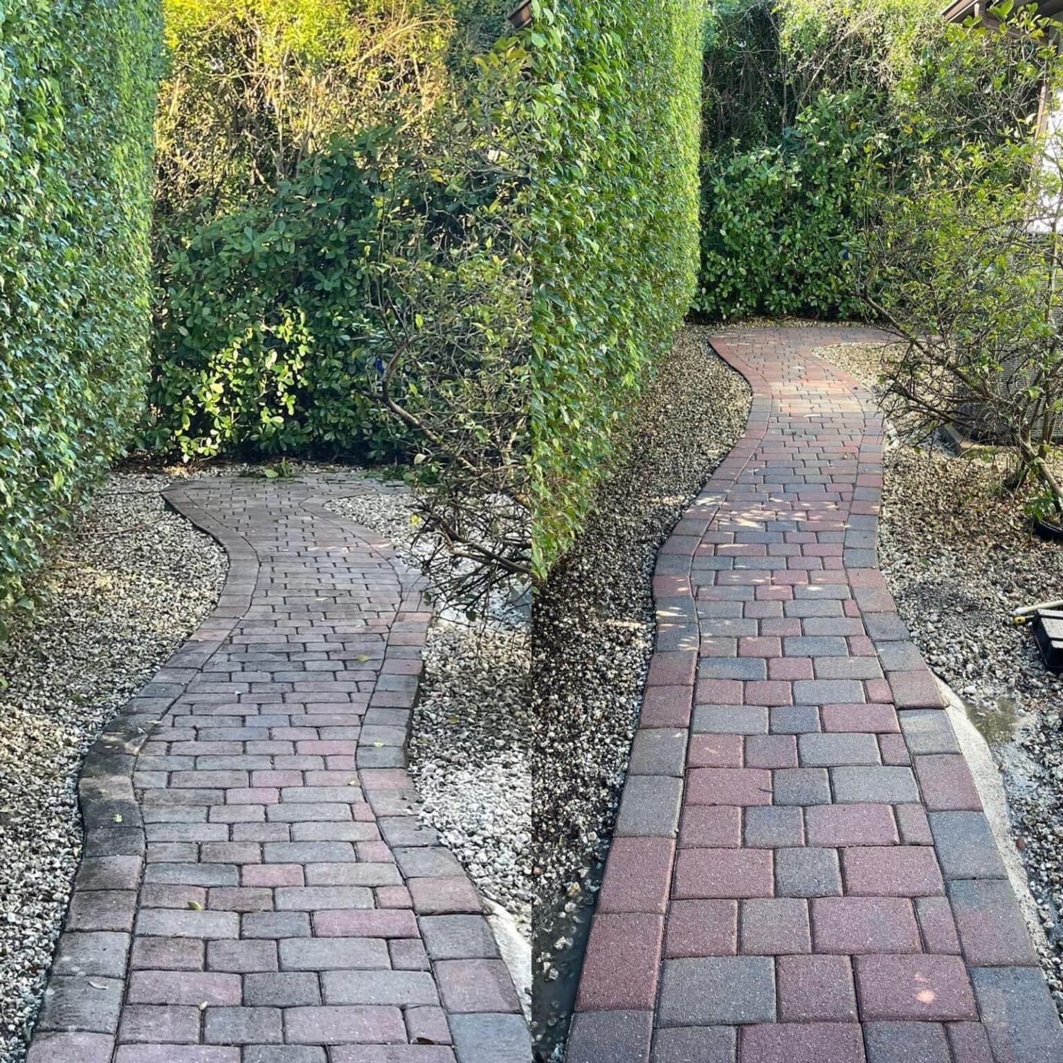 Pavers — before & after