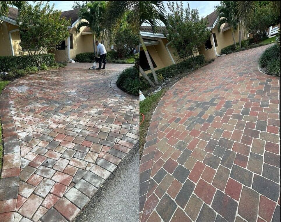 Pavers — before & after