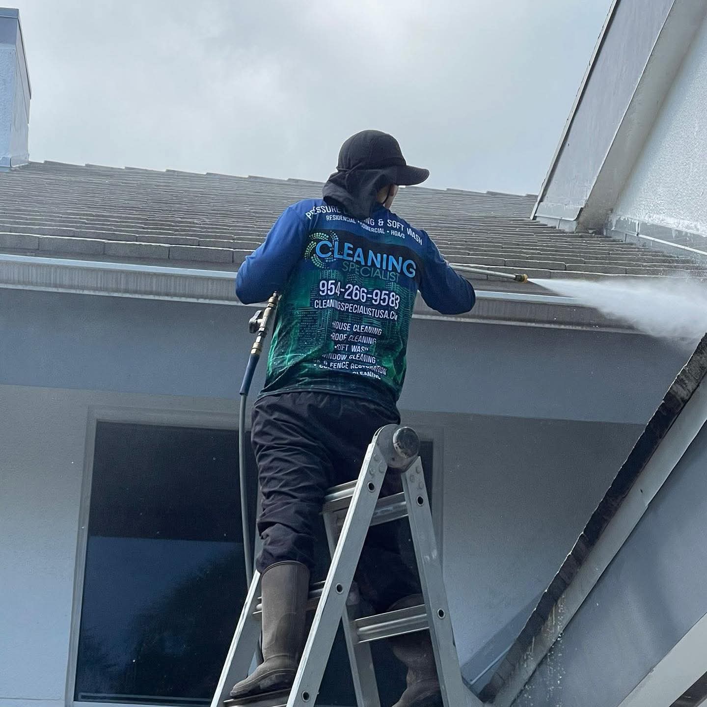 Roof soft-wash